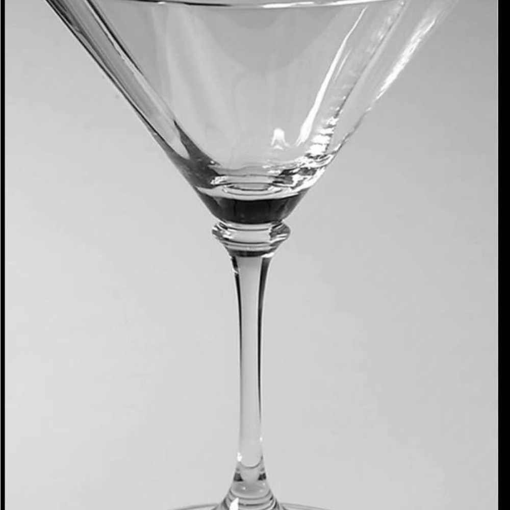Mikasa Elegant Clear Glass Martini Glass